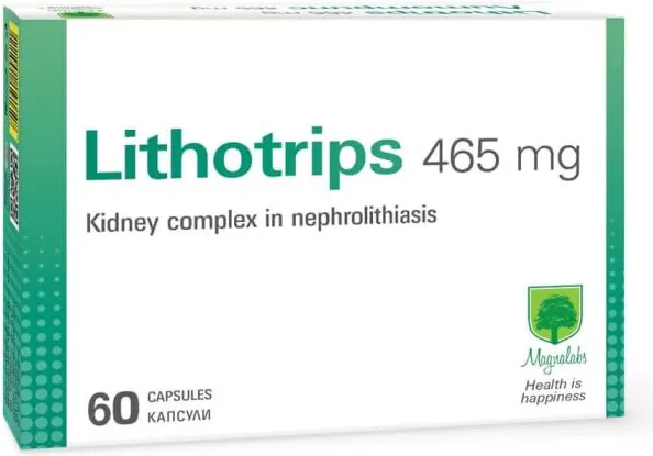 Литотрипс За нормална функция на отделителнаа система 465 мг 60 капсули Magnalabs