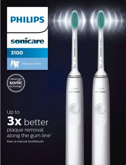 Електрическа звукова четка за зъби бяла Philips Sonicare HX3675/13 2 бр Комплект