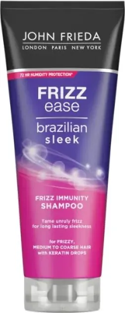 John Frieda Frizz-Ease Brazilian Sleek Шампоан за коса за мигновено и лесно изправяне 250 мл