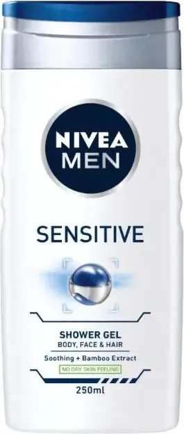 Nivea Men Sensitive Душ-гел за мъже с чувствителна кожа 250 мл