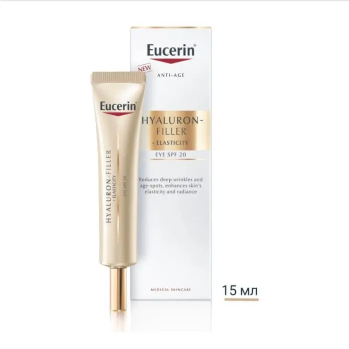 Eucerin Hyaluron-Filler + Elasticity Околоочен крем SPF20 15 мл