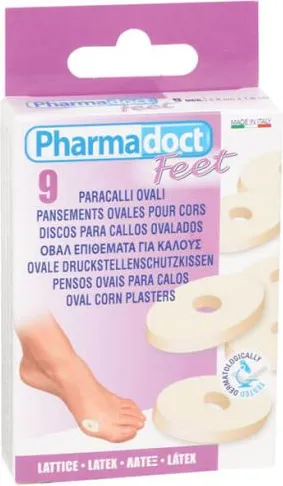 Pharmadoct Feet Хипоалергенни овални подложки латекс х 9 бр