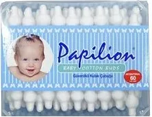 Papilion Baby Cotton Buds Клечки за уши за бебета 60 бр