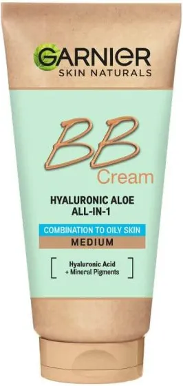 Garnier Skin Naturals Hyaluronic Aloe BB Крем за комбинирана до мазна кожа със среден нюанс SPF25 50 мл