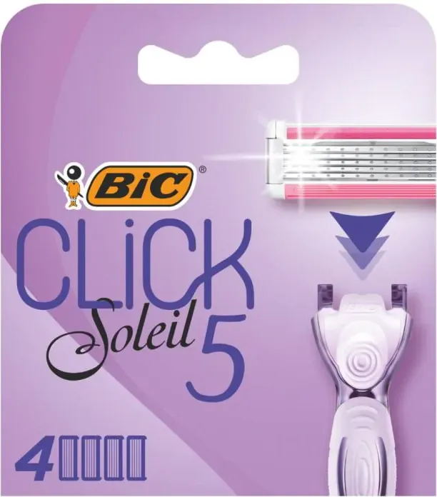 BIC Click Soleil 5 Резервни ножчета  за самобръсначка за жени х 4 бр