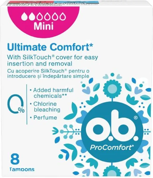 O.B. ProComfort Mini Ultimate Comfort Дамски тампони x8 бр