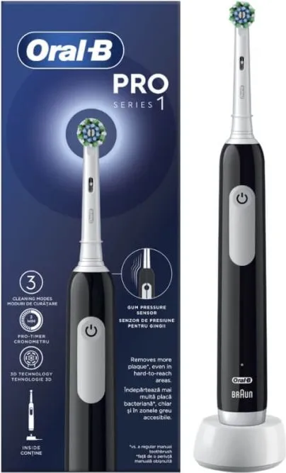 Oral-B PRO 1 Black Електрическа четка за зъби