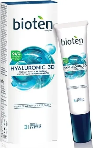 Bioten Hyaluronic 3D Околоочен крем с хиалуронова киселина 15 мл