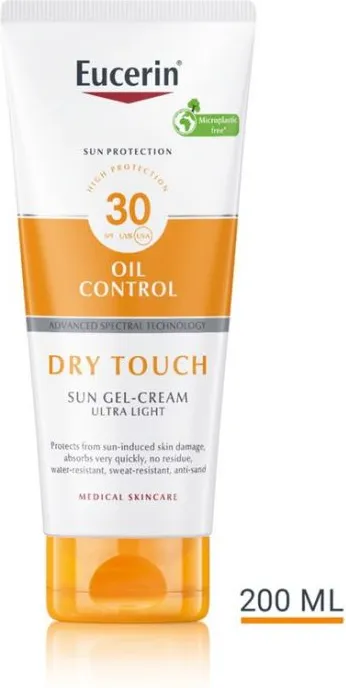 Eucerin Sun Oil Control Слънцезащитен гел-крем за тяло SPF30 200 мл