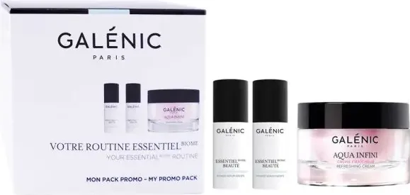 Galenic Essential Biome Beauté Intense Интензивен серум 2 х 9 мл + Galenic Aqua Infini Хидратиращ крем за лице 50 мл Комплект