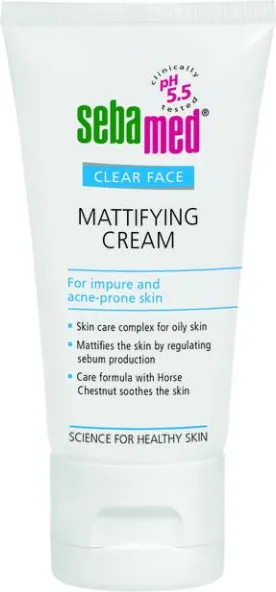 Sebamed Clear Face Анти акне Матиращ крем за мазна и акнеична кожа 50 мл