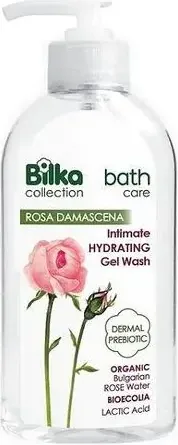 Bilka Bath Care Rosa Damascena Хидратиращ интимен гел с органик розова вода 200 мл