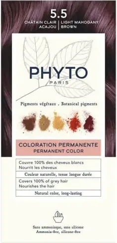 Phyto Phytocolor Безамонячна боя за коса 5.5 Светло Махаганово Кестеняв