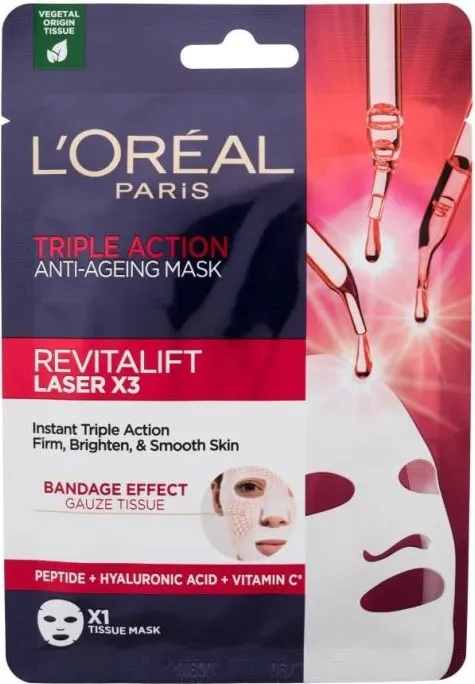 L’Oreal Revitalift Laser X3 Лист-маска за лице против стареене 28 гр