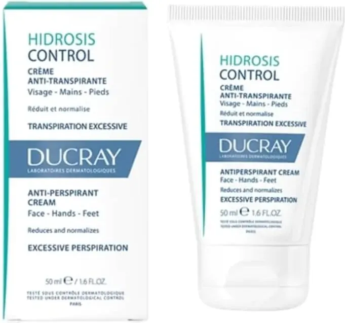 Ducray Hidrosis Control Крем против изпотяване на лице, ръце и крака 50 мл
