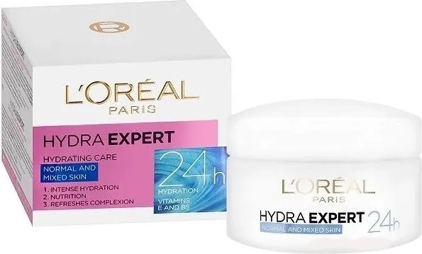 L’Oreal Hydra Expert Хидратиращ дневен крем за нормална и смесена кожа 50 мл