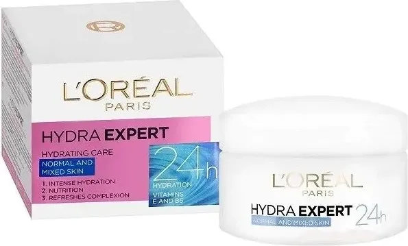 L’Oreal Hydra Expert Хидратиращ дневен крем за нормална и смесена кожа 50 мл