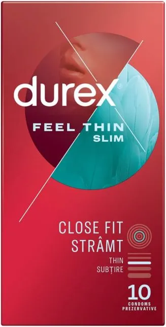 Durex Feel Thin Slim Fit презервативи 10 бр