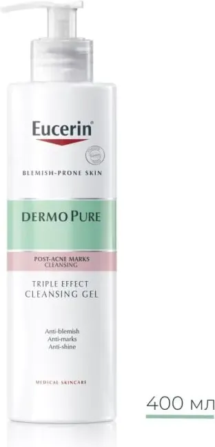 Eucerin Dermopure Измиващ гел с тройно действие 400 мл