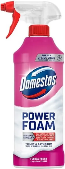 Domestos Power Foam Floral Fresh Почистваща пяна 435 мл