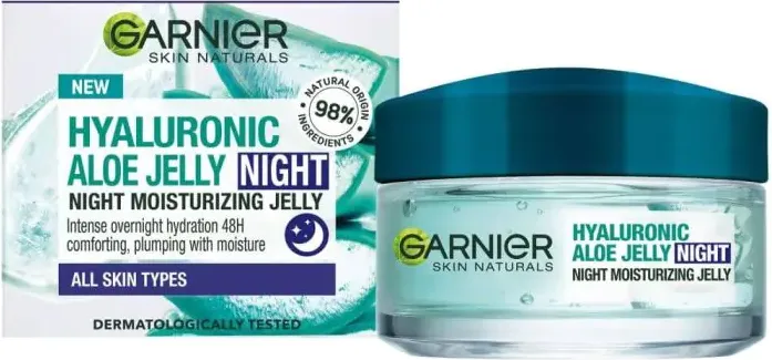 Garnier Skin Naturals Hyaluronic Aloe Нощна хидратираща гел-маска 50 мл