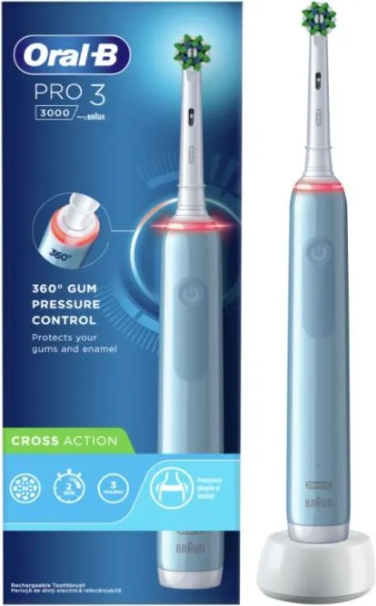 Oral - B PRO 3000 Cross Action Електрическа четка за зъби