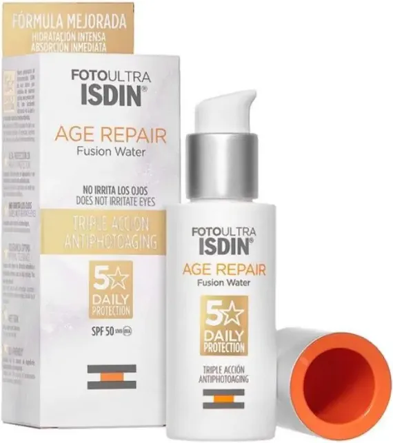 ISDIN FotoUltra Age Repair Слънцезащитен крем за лице против стареене SPF50 50 мл