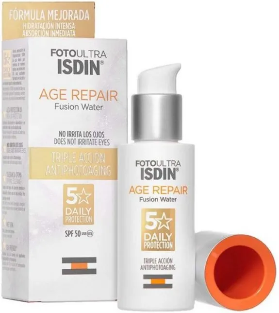 ISDIN FotoUltra Age Repair Слънцезащитен крем за лице против стареене SPF50 50 мл