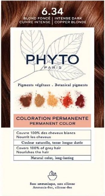 Phyto Phytocolor Боя за коса 6.34 Тъмно медно русо