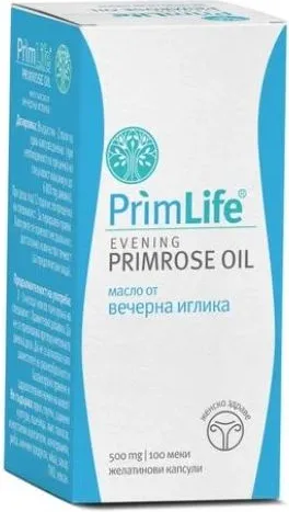 Naturprodukt Primlife Масло от вечерна иглика 500 мг х100 меки капсули