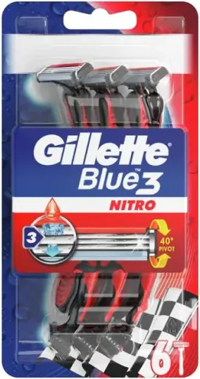 Gillette Blue 3 Nitro Еднократна самобръсначка х6 бр