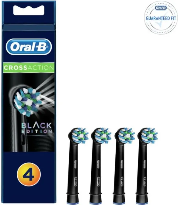 Oral - B Cross Action Black Edition Накрайник за електрическа четка х 4 бр