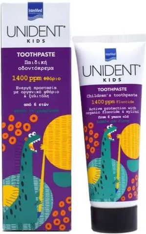 Unident Kids Паста за зъби за деца с флоурид  1400PPM F  50 мл