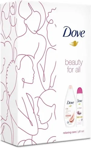 Dove Relaxing Care Део спрей + Душ гел за тяло Комплект