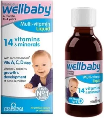 Wellbaby Мултивитаминен сироп за бебета и малки деца 150 мл Vitabiotics