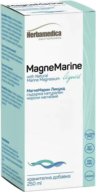 Herbamedica Magne Marine Liquid Натурален морски магнезий 250 мл