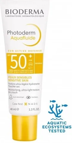 Bioderma Photoderm Aquafluide Слънцезащитен матиращ флуид с освежаваща водна текстура SPF50+ 40 мл