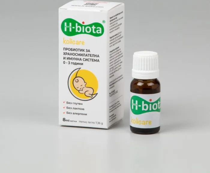 H-Biota Kolicare Пробиотик за храносмилателна и имунна система за деца oт 0 до 3 години 8 мл