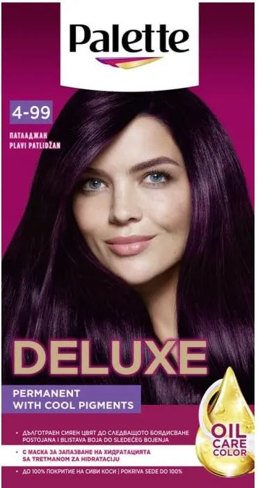 Palette Deluxe 4-99 Aubergine Крем Боя Патладжан Schwarzkopf