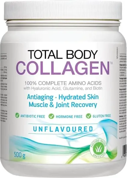 Natural Factors Total Body Collagen Хидролизиран говежди колаген, с хиалуронова киселина, глутамин и биотин 500 гр