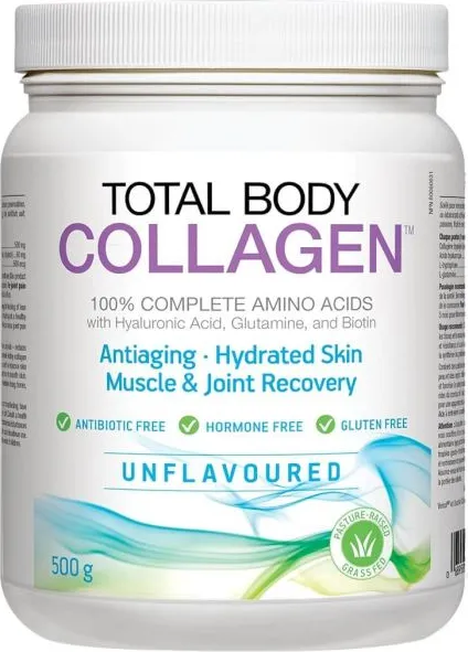 Natural Factors Total Body Collagen Хидролизиран говежди колаген, с хиалуронова киселина, глутамин и биотин 500 гр