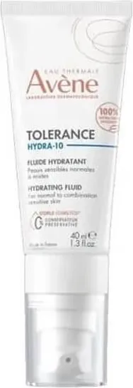 Avene Tolerance Hydra 10 Хидратиращ флуид за лице за нормална към кимбинирана чувствителна кожа 40 мл