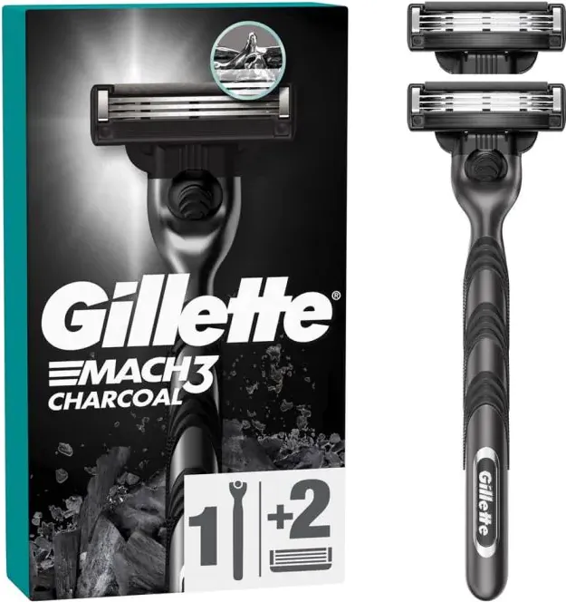 Gillette Mach 3 Charcoal Самобръсначка с 2 ножчета