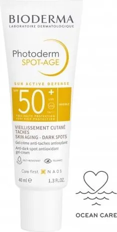 Bioderma Photoderm Spot-age Слънцезащитен крем за лице против пигментни петна и бръчки SPF50+ 40 мл