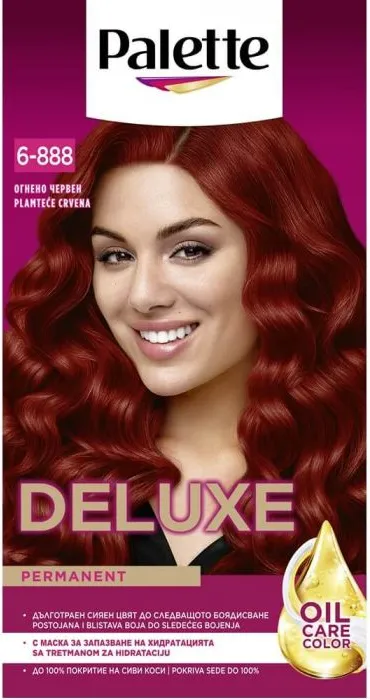 Palette Deluxe 6-888 Flaming Red Крем Боя Червено Schwarzkopf