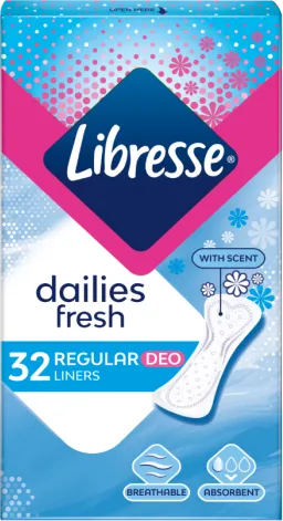 Libresse Regular Deo Ежедневни дамски превръзки x32 бр