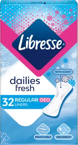 Libresse Regular Deo Ежедневни дамски превръзки x32 бр