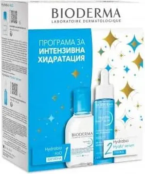 Bioderma Hydrabio Hyalu+ Серум за лице 30 мл + Bioderma Hydrabio Мицеларен разтвор за дехидратирана кожа 100 мл Комплект