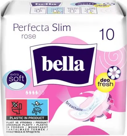 Bella Perfecta Slim Rose Дамски превръзки с крилца х 10 бр