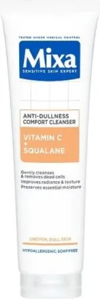 Mixa Vitamin C + Squalane Anti-Dullness Cleanser Почистващ гел за лице против повяхнала на вид кожа 150 мл